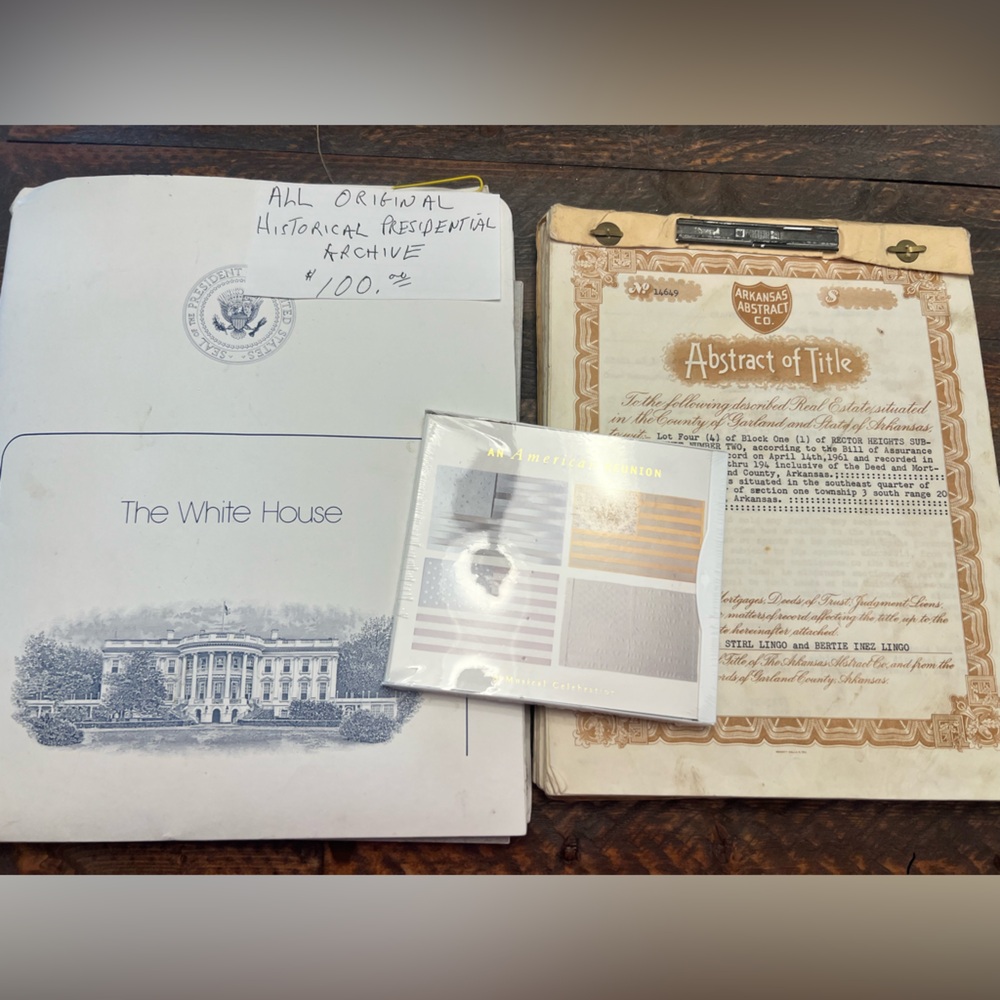 White House Historical Archive Collection vintage lot Clinton administration